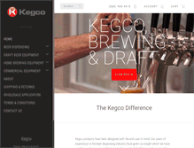 Tablet Screenshot of kegco.com